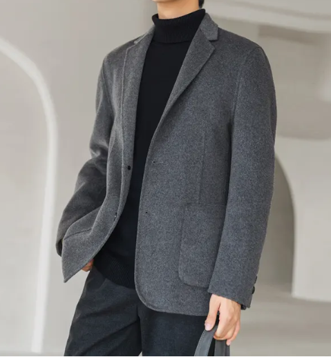 全毛面料男士西服上衣，西服定制